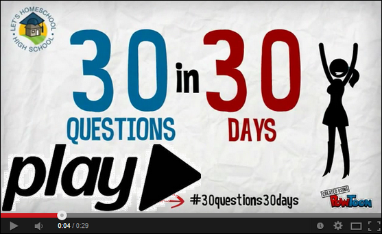 30 Questions in 30 Days on YouTube